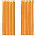 Tende In Voile Con Occhielli 2 Pz Arancio 140x260 Cm - Foto miniatura 2