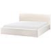 Letto Contenitore Bouclé Orbey 180 X 200 Cm Bianco Sporco - Foto miniatura 4