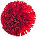 Cheerleading Pom Poms, Grandi Pon Pon Metallizzati A Doppia Testa Da 32 Cm Red - Foto miniatura 1