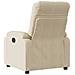 Poltrona Reclinabile Crema in Tessuto di Microfibra - Foto miniatura 3