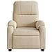 Poltrona Reclinabile Crema in Tessuto di Microfibra - Foto miniatura 6