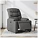 Poltrona Elettrica Reclinabile Grigio Scuro in Tessuto - Foto miniatura 2