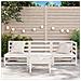 Divano da Giardino a 3 Posti in Legno Massello di Pino Bianco - Foto miniatura 3
