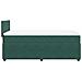 Giroletto a Molle con Materasso Verde Scuro 100x200 cm Velluto - Foto miniatura 9