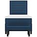 Letto a Box Spring con Materasso e Panchina Blu 80x200 cm Tessuto - Foto miniatura 9