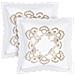 Set Di 2 Copricuscini Ricamati 40x40 Cm - Foto miniatura 2