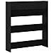 Armadio per scarpe  Nero Rovere 80x18x90 cm in legno ingegnerizzato - Foto miniatura 1
