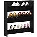 Armadio per scarpe  Nero Rovere 80x18x90 cm in legno ingegnerizzato - Foto miniatura 3