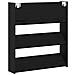 Armadio per scarpe  Nero Rovere 80x18x90 cm in legno ingegnerizzato - Foto miniatura 5