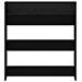 Armadio per scarpe  Nero Rovere 80x18x90 cm in legno ingegnerizzato - Foto miniatura 6