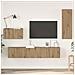 Mobile TV da Parete 4 pcs rovere artigianale 200 x 30 x 30 cm - Foto miniatura 2