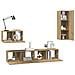 Mobile TV da Parete 4 pcs rovere artigianale 200 x 30 x 30 cm - Foto miniatura 3