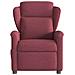 Poltrona Reclinabile in Tessuto Rosso Vino - Foto miniatura 3