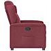 Poltrona Reclinabile in Tessuto Rosso Vino - Foto miniatura 4