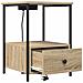 Comò con stazione di ricarica con cassetto 2 pcs rovere sonoma - Foto miniatura 5