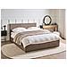 Letto Contenitore Bouclé Massognes 160 X 200 Cm Tortora - Foto miniatura 1