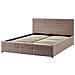 Letto Contenitore Bouclé Massognes 160 X 200 Cm Tortora - Foto miniatura 5