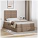 Letto con contenitore e LED Cappuccino 120 x 200 cm - Foto miniatura 2