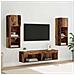 Unità TV da Parete 6 pcs Legno vecchio Legno multistrato - Foto miniatura 2