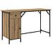 Scrivania per computer Rovere artigianale 131 x 48 x 75 cm - Foto miniatura 1