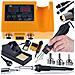 Stazione Saldante 2 In 1 Orange Husky Oh660 - 660w, Display Led, Set Completo Per Saldatura Plastica E Elettronica - Foto miniatura 7