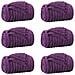 Coperte da Pile 6 pcs Viola 150 x 130 cm Panno - Foto miniatura 1