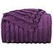 Coperte da Pile 6 pcs Viola 150 x 130 cm Panno - Foto miniatura 5