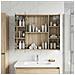 Mobiletto per specchio da bagno Rovere Sonoma 80 x 14.5 x 70 cm - Foto miniatura 4
