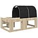 Letto con Tunnel 3 pz Rovere Sonoma e Nero Legno multistrato - Foto miniatura 8