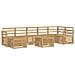 Set di divani da esterno 8 pcs Bianco 59 x 59 x 37 cm - Foto miniatura 1
