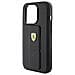 Ferrari Grip Stand Custodia In Metallo Con Logo Per Iphone 15 Pro - Nera - Foto miniatura 4
