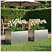 Vaso da giardino 2 pz Argento 60 x 40 x 40 cm Acciaio zincato - Foto miniatura 2