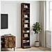 Mobile per CD Rovere Fumo 33 x 23,5 x 175 cm - Foto miniatura 2