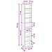 Mobile per CD Rovere Fumo 33 x 23,5 x 175 cm - Foto miniatura 9