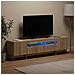 Mobile TV LED a 5 pezzi Rovere Sonoma Legno ingegnerizzato - Foto miniatura 2