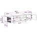 Mobile TV LED a 5 pezzi Rovere Sonoma Legno ingegnerizzato - Foto miniatura 4