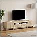 Mobile TV LED a 5 pezzi Rovere Sonoma Legno ingegnerizzato - Foto miniatura 6