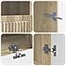 Mobile TV LED a 5 pezzi Rovere Sonoma Legno ingegnerizzato - Foto miniatura 9