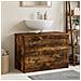 Armadio per Lavabo da Bagno UTRECHT Rovere Fumo 82 x 41 x 56 cm - Foto miniatura 2