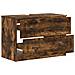 Armadio per Lavabo da Bagno UTRECHT Rovere Fumo 82 x 41 x 56 cm - Foto miniatura 3