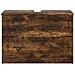 Armadio per Lavabo da Bagno UTRECHT Rovere Fumo 82 x 41 x 56 cm - Foto miniatura 4