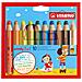 woody 3 in 1 - Matita colorata Multi-Funzione - Astuccio da 10 - Colori assortiti - Foto miniatura 1