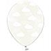 6 Palloncini Trasparenti Con Nuvolette Taglia Unica - Foto miniatura 1