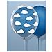 6 Palloncini Trasparenti Con Nuvolette Taglia Unica - Foto miniatura 2