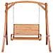 Dondolo Da Giardino In Legno In Color Marrone Caldo Novara - Foto miniatura 32