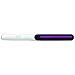 Coltello Tavola - Lama Acciaio Inossidabile Nitrum 100 Mm - Manico Polipropilene Nero E Colore Porpora - Foto miniatura 1