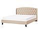 Letto In Tessuto Beige 140 X 200 Cm Bordeaux - Foto miniatura 16