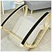 Sedia A Dondolo Poltrona Relax Poltroncina Bianco Poggia Gambe Regolabile Fst16-w - Foto miniatura 3