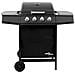 Griglia Barbecue a Gas con 4 Bruciatori Nera - Foto miniatura 2