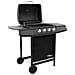 Griglia Barbecue a Gas con 4 Bruciatori Nera - Foto miniatura 3